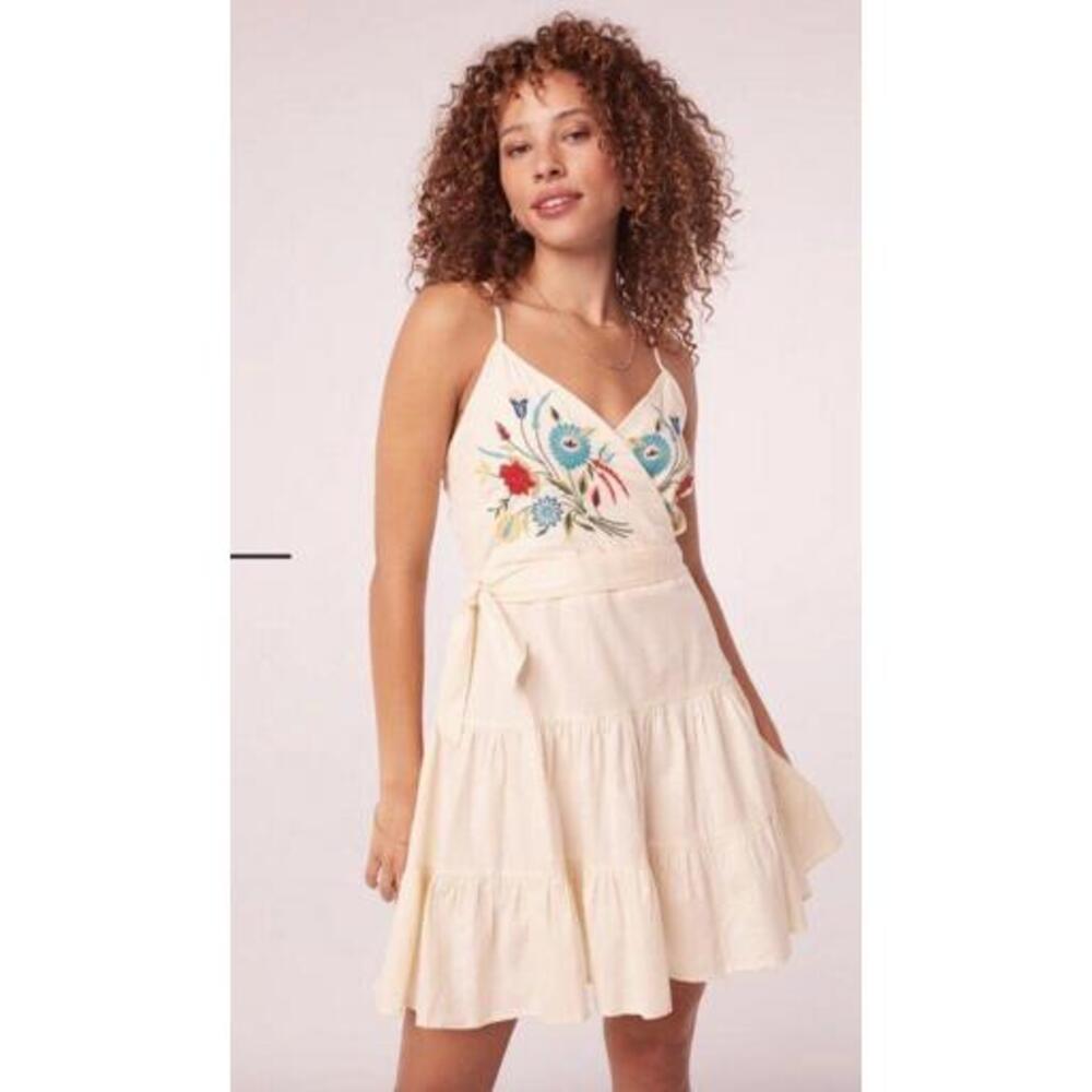 Band of the Free Women's Embroidered Indus Mini Dress  Ivory XS, S